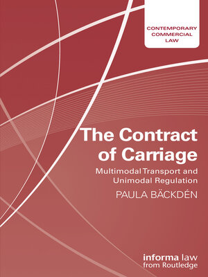cover image of The Contract of Carriage